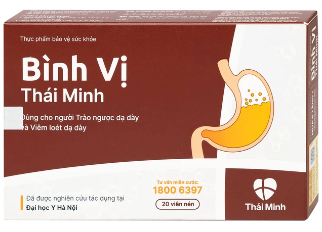 Viên uống Bình vị Thái Minh – Hộp 20 viên