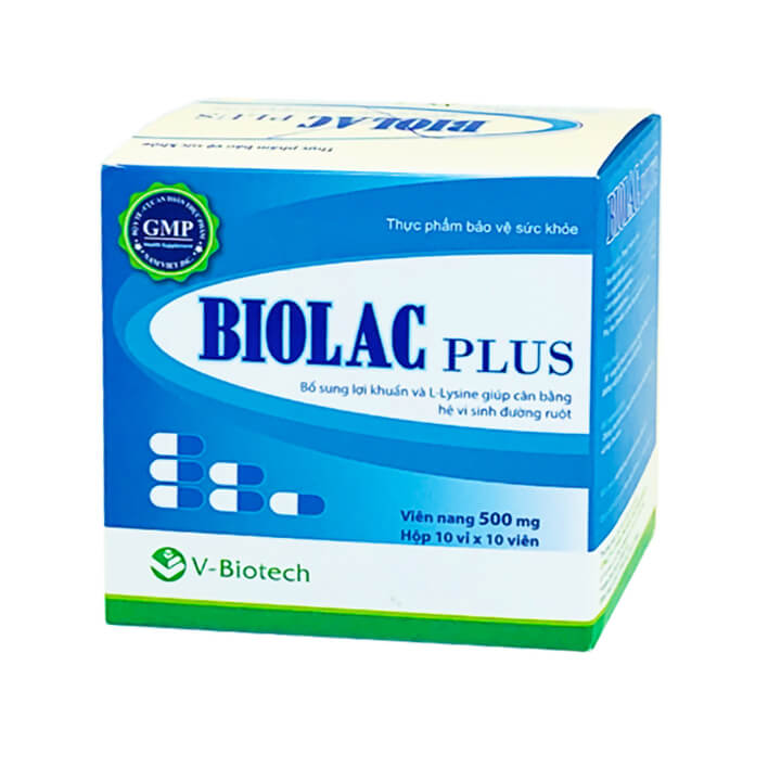 Men vi sinh Biolac Plus – Hộp 100 viên