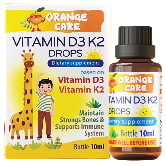 Thực phẩm bảo vệ sức khỏe Vitamin D3 K2 Drops – Lọ 10ml