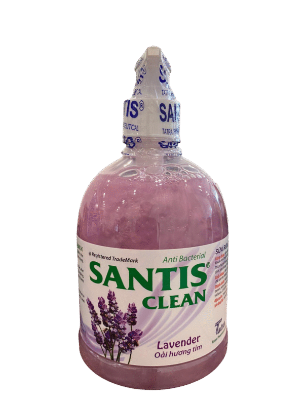 Sữa rửa tay Santis Clean hương oải hương tím – Chai 500ml