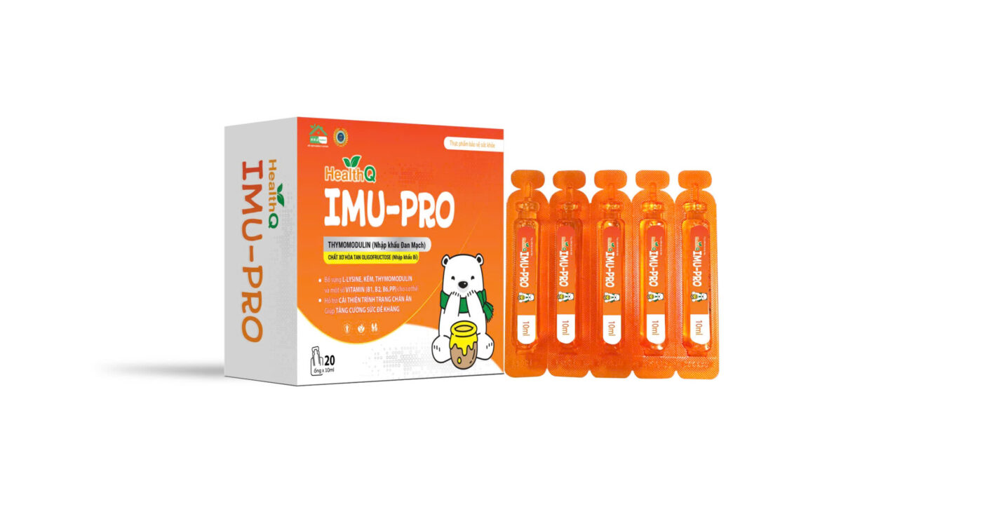 Dung dịch uống tăng sức đề kháng HealthQ IMU-PRO – Hộp 20 ống