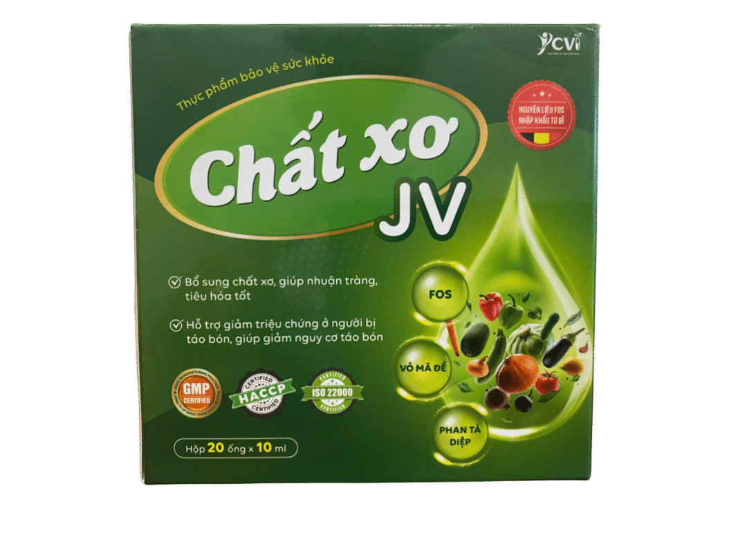 Thực phẩm bảo vệ sức khỏe Chất Xơ JV – Hộp 20 ống x 10ml