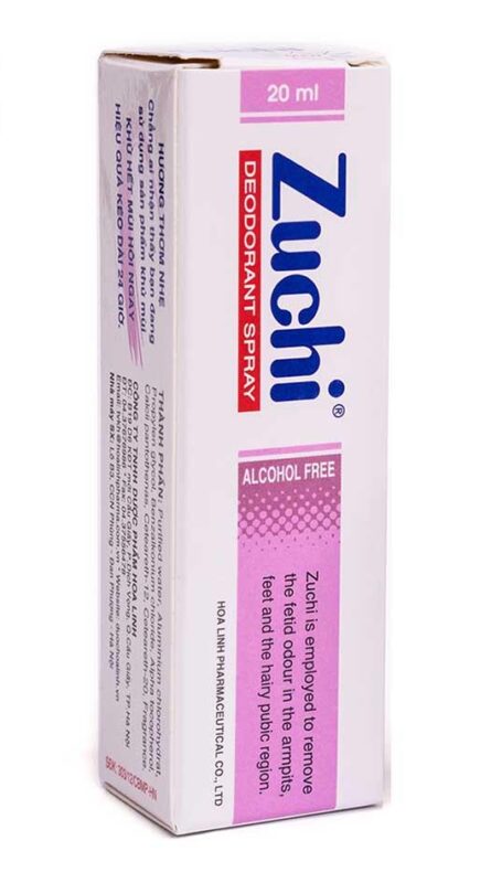 Xịt khử mùi Zuchi không cồn – Lọ 20ml