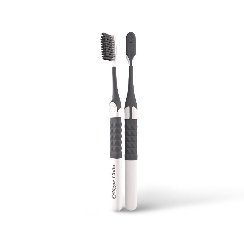 Bàn chải đánh răng Ngọc Châu than hoạt tính – Hộp 1 cái