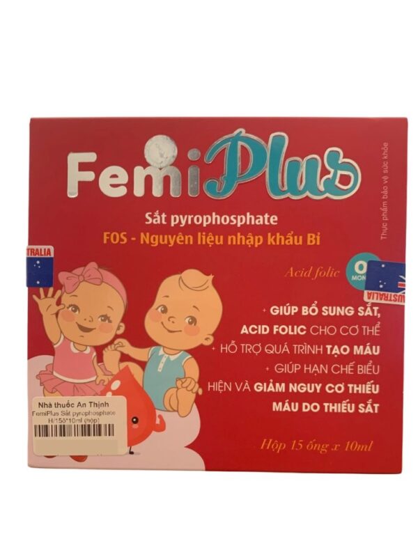 Thực phẩm bảo vệ sức khoẻ Femi Plus – Hộp 15 ống