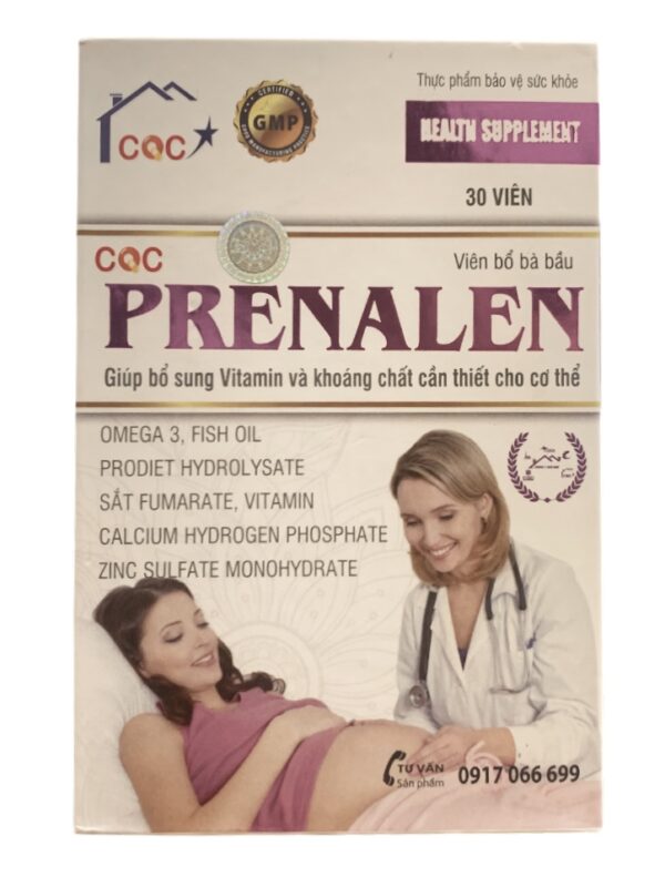 Thực phẩm bảo vệ sức khoẻ CQC PRENALEN – Hộp 30 viên