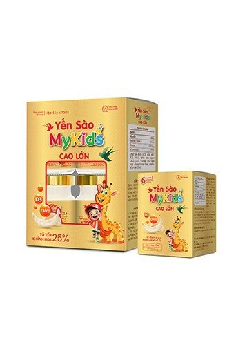 Set 4 Yến sào MyKids Ích Nhân Cao lớn – Hộp 4 lọ x 70ml