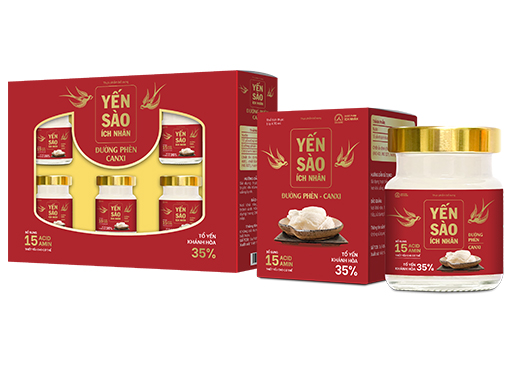Thực phẩm bổ sung Yến sào Ích Nhân Đường phèn – Canxi – Set hộp 6 lọ x 70 ml